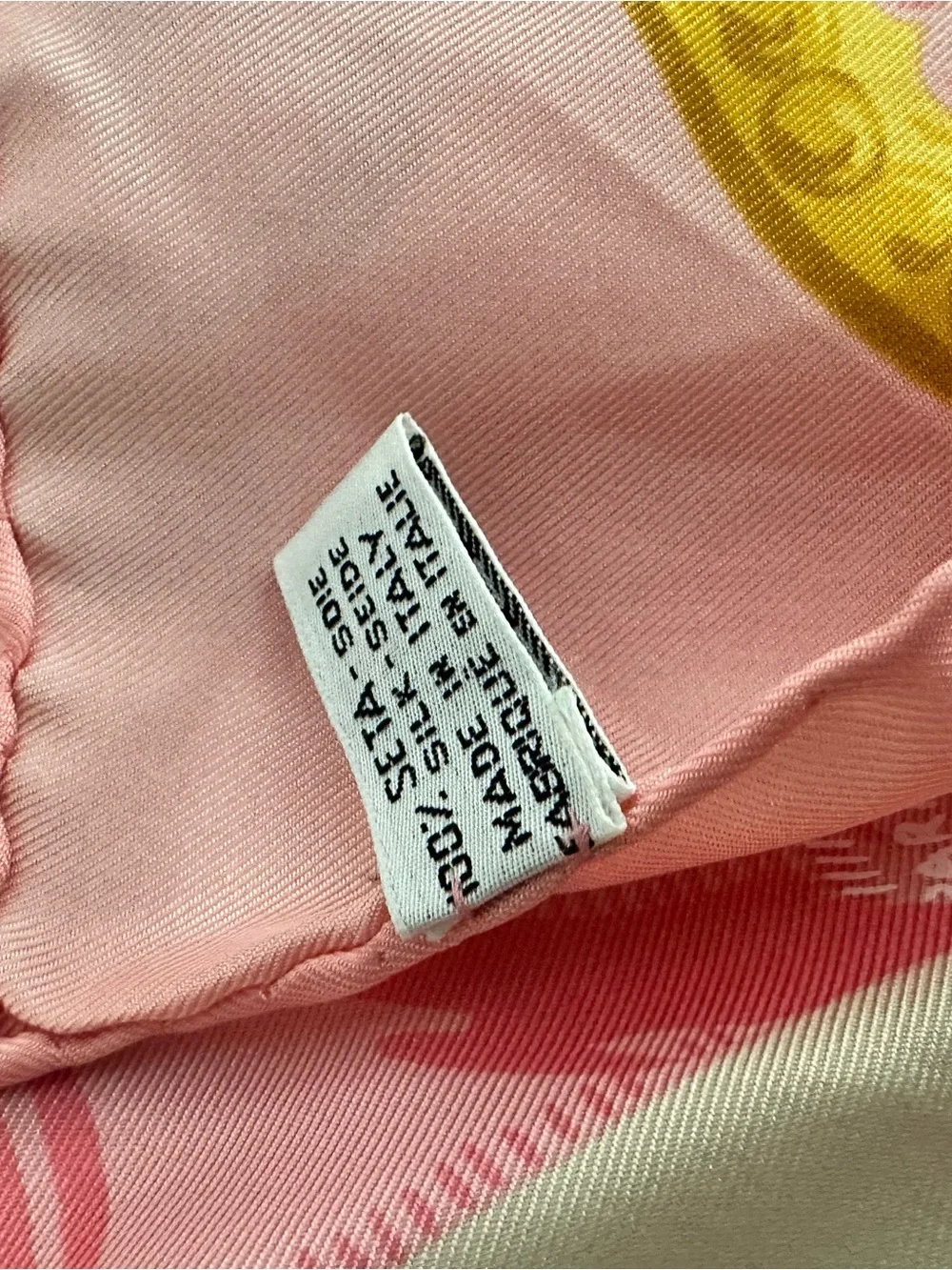 Celine Pink Silk Scarf